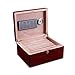 Zigarren Humidor Zigarrenluftbefeuchter Zigarrenschachtel Zigarrenschrank- mit Luftbefeuchter und Hygrometer Große Kapazität Massivholz Zigarettenetui Große Kapazität Kann 75 Zigarren, Zigarrenholz Lu