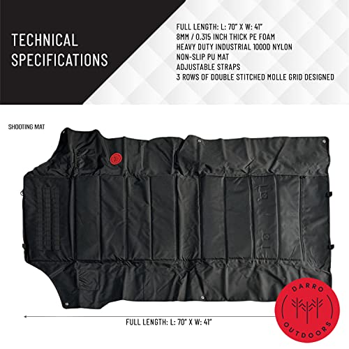 Darro Tactical Deluxe Padded Quick Release All-Purpose Shooting Blanket Mat For Range Rifle Hunting #TOP1