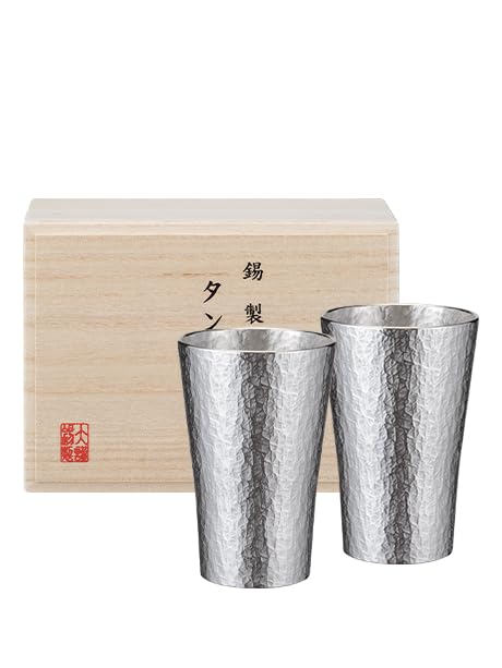 Amazon｜大阪錫器(Osakasuzuki) タンブラー ペアセット 六花 中 錫製