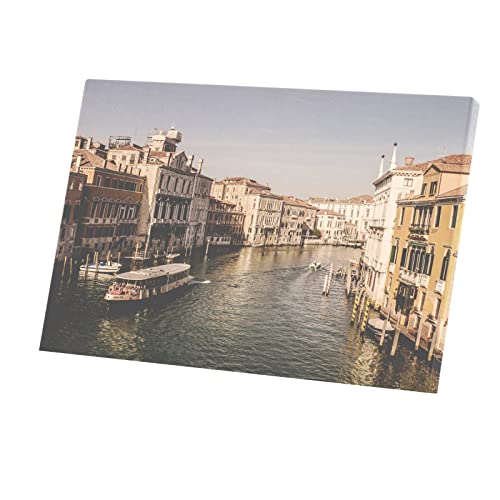 Tableau Canal de Venise toile imprimée 60x40cm pour salon