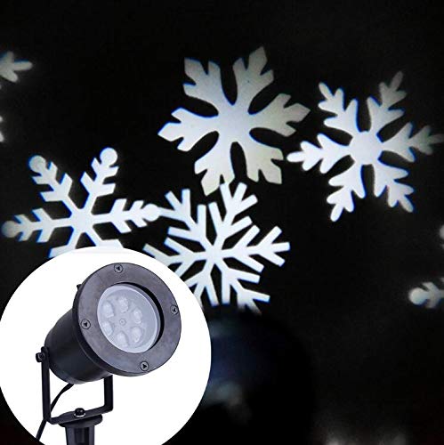 Preisvergleich Produktbild wasserdichte Gartenwegprojektionslampeninnenbeleuc... im Freien Weihnachtsweiße Schneeflockenbeleuchtung