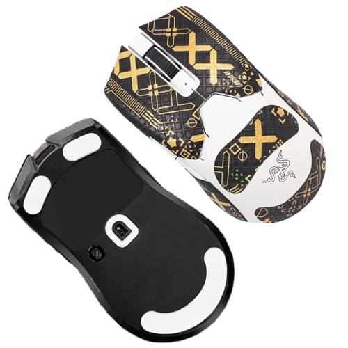 �}�E�X�O���b�v�e�[�v Razer Viper V2 Pro�p �t���J�o�[ NOUKAJU �ۂ݂�тт��J�[�u�G�b�W �}�E�X�t�b�g�X�P�[�g �S���v���J�b�g �ϊ� �v���t�F�b�V���i���}�E�X�A�b�v�O���[�h�L�b�g (�t�b�g�p�b�h + �u���b�N�S�[���h�}�E�X�e�[�v)