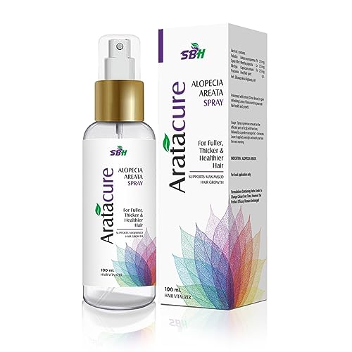 Aratacure - Alopecia Areata Spray 100ml | Hair Fall Control for Patchy Hair Loss | Non-steroid, Natural & Safe | 10000 Plus Happy Customers