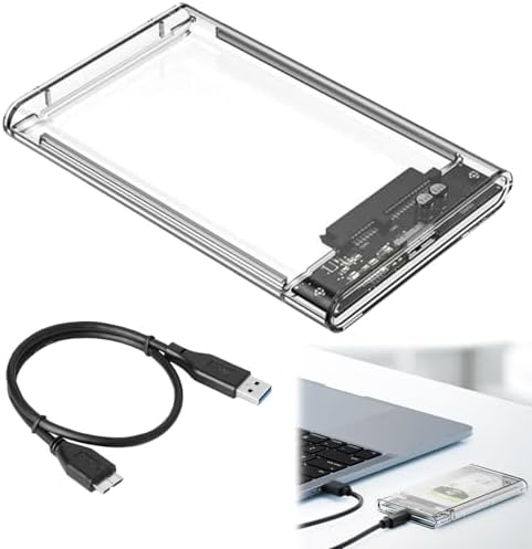 Boîtier Externe USB 3.0 Pour Disque Dur 2,5" SATA SSD/HDD - Hauteur 7/9,5 Mm, Support UASP Et Trim, Rose - 3