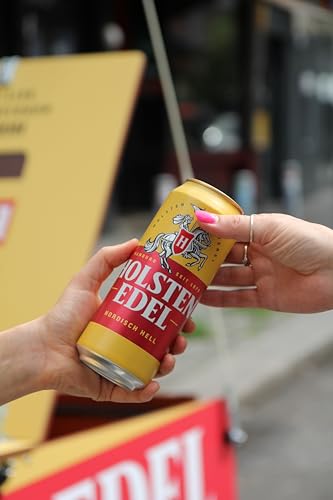 Holsten EDEL 4,8 % Vol. |24 Dosen Helles Bier 0,5 unvergleichlich mild und süffig im Geschmack | Bierdose Einweg (24 X 0.5 L)