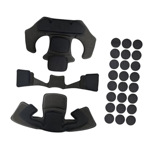 kowaku Helmet Padding Kit Memory Sponge Pads Supplies Accessories Soft Protective Inner Mats Inserts Cushions for Skateboard Outdoor, Black