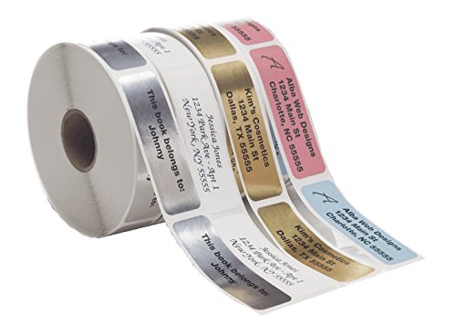 Return Address Labels - Roll Of 500 Personalized Labels (Gold) #TOP3