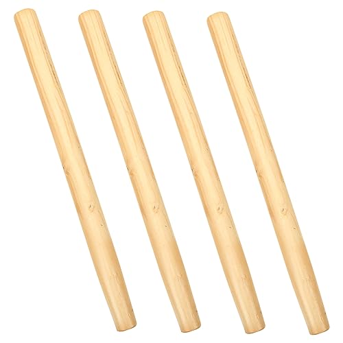 Sosoport 4pcs Wood Handle Replacement Farm Tool for Garden Weeding Hardwood Handle Secure Hand Grip for Shovel Repair