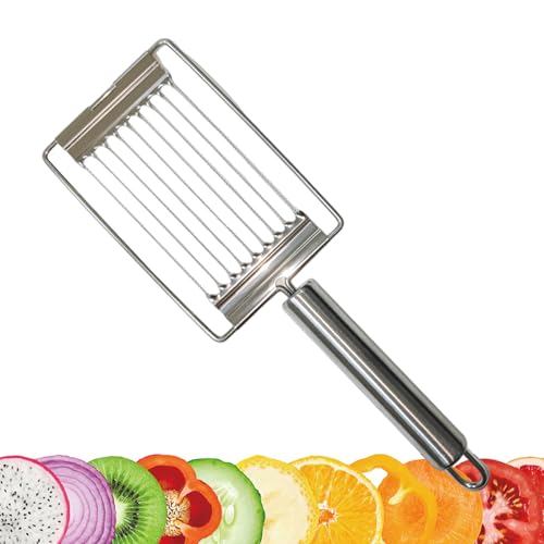 Coupe Tomate Manuel, Coupe-œufs En Acier Inoxydable, Processeur De Fromage, Outil De Tranchage De Tomate Avec Poignée