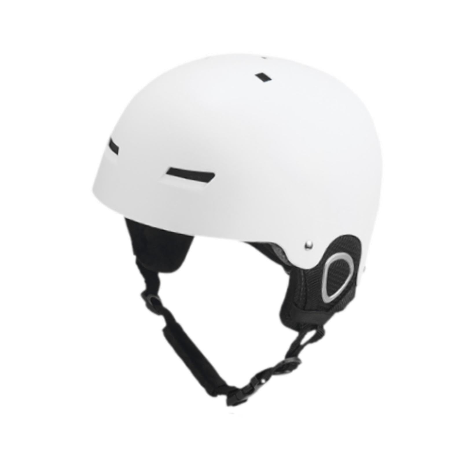Unisex Skihelm Verstellbar 52cm-57cm, Erwachsener-Hartschalenhelm mit Abnehmbaren Ohrenpolstern, ABS & EPS Schutzhelm mit Belüftung, Wintersport Helm für Damen Herren Ski & Snowboard