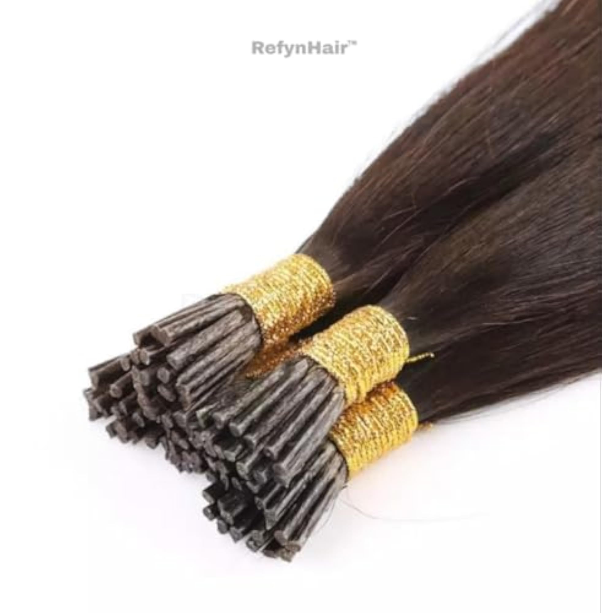 100% Remy Human Hair I-Tip Extensions, Pre-Bonded