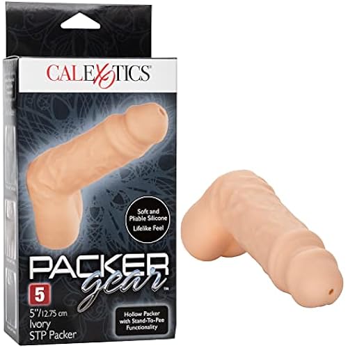 CalExotics Packer Gear STP Packer – Realistic Prosthetic Stand To Pee Strap On Sex - Trans Transitioning FTM Adult Female To Male - Ivory