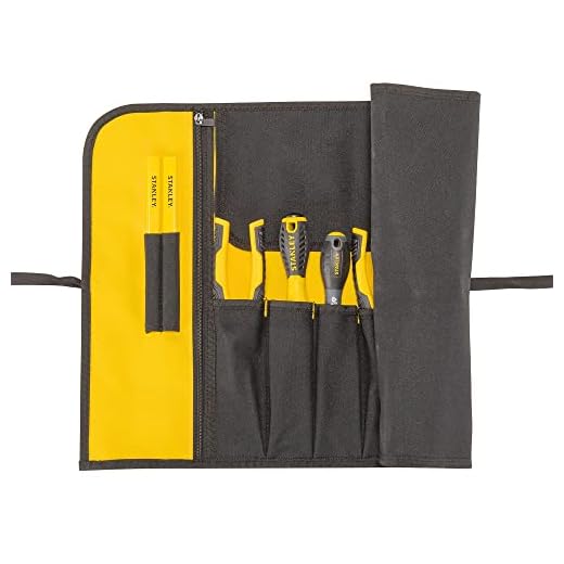 Stanley Rolltasche (64 x 39 x 2 cm, robustes 600 x 600 Denier Cordura-Nylon, 12 Fächer, inkl. großer Dokumententasche sowie Stifthalter, unbestückt) 1-93-601