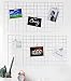 WUZILIN wandgitter Weiß 2er Set,Multifunktionale Gitterwand Wandgitter, Fotowand, DIY Dekoration, Bilderregal, Memotafel, Metall, (40 * 80cm)