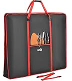 FINESUN Art Portfolio Case, Art Supply Storage Organizer, Art Bag with Frame Construction& Shoulder