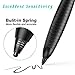 MEKO 2nd Generation 1.5mm Fine Tip Active Stylus Pen for Apple iPad Digital Pencil Compatible with All Touchscreen Cellphones, Tablets- Black