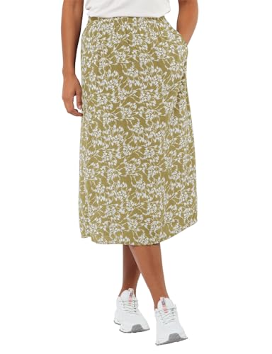 Jack Wolfskin Damen SOMMERWIESE Skirt Rock, Leaves Bay Leaf, XL