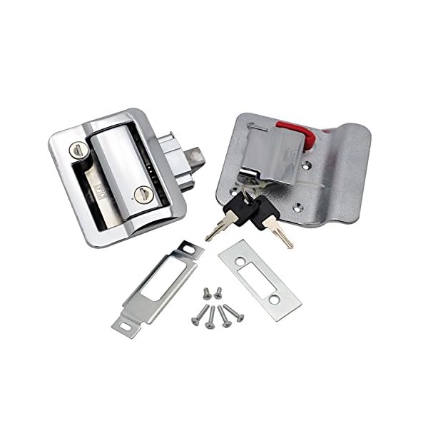 FASTEC 4361000SP FIC Travel Trailer Lock with Deadbolt Chrome Concession Trailers For Sale