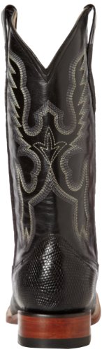 Ferrini Men's Taylor Teju Lizard Square Toe Leather Heeled Western Boots, Black, 10.5 #TOP2