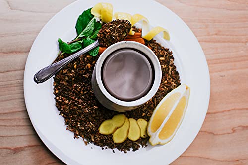 Integritea Feel Good Tulsi Tea With Lemon Myrtle Ginger Peppermint Cinnamon Pepper - Energizing Loose Leaf Herbal Tea Infusion - Caffeine Free Organic Herbal Tea #TOP2