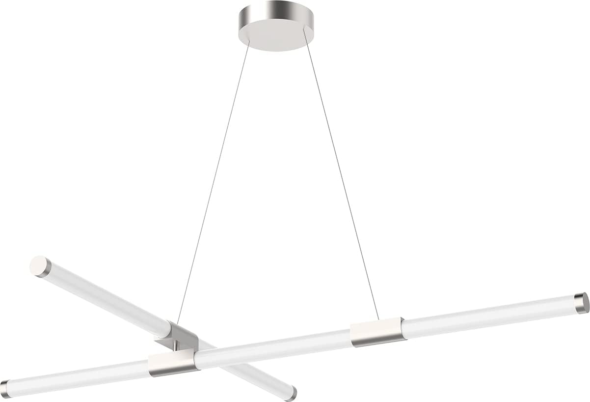 Kuzco Lighting Akari - 65W LED Chandelier-3.75 Inches Tall and 32.38 Inches Wide-Brushed Nickel Finish