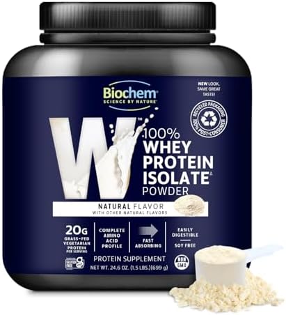 Biochem, Whey Protein Powder, 20g of Protein to Support Muscles a...