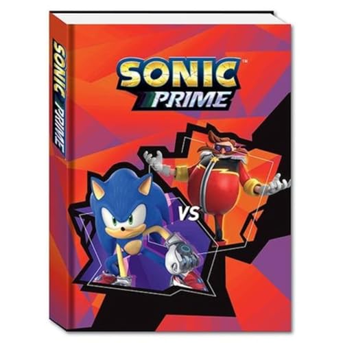 PRESTIGE & DELUXE Diario compatibile con Sonic Prime F.to standard 20 x 15 cm per la scuola 2026/2027 - copertina imbottita + Omaggio portachiave fischietto