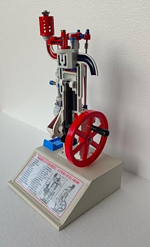 Image of WKM 4-Stroke Diesel Engine Demonstration Model - Educational Teaching Aid for Classroom & Lab Physics Learning
