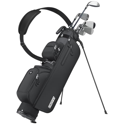 Findway Small Golf Bag Lightweight Pitch and Putt Golf Bag with Stand, 3 Way Golf Stand Bag for Extra Storage in a Smaller Size,Adjustable Straps, Golf Gifts for Men and Women