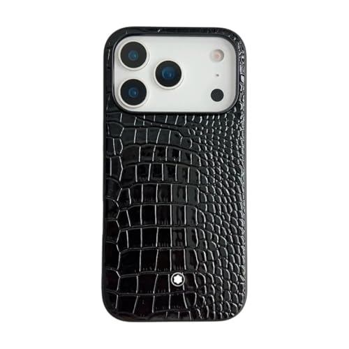Étui iPhone 15 Pro Max python noir l'élégance du cuir sauvage pour soi