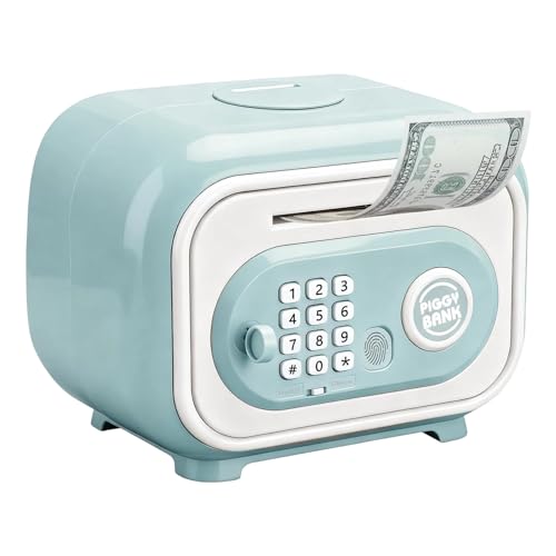 Fuerte para Dinero Digital: Bóveda Electrónica para Moneda, Unidad De Depósito Automático De Billetes, Tecnología De Bloqueo con Sensor Táctil | Función De Entrada Segura De Contraseña para Dormi