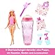 Barbie Pop Reveal Fruit - Überraschungspuppen mit 8 fruchtigen Überraschungen, inklusive beweglicher Puppe mit Erdbeerlimonadenduft und Squishy-Hündchen, ab 3 Jahren, HNW41