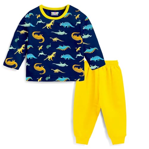 Image of Kuchipoo Kids Regular Fit Cotton T-Shirts and Pyjamas Set