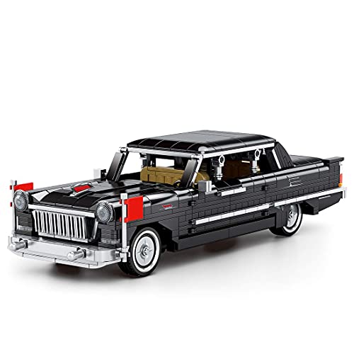 QIXIAOCYB XSUPER CA71 Technics Auto Rote Banner Bausteine 773 stücke MOC Klassische Ziehen Zurück Fahrzeug Bau Kit… – Bild 5