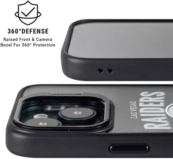 Skinit Kickstand Phone Case Compatible with iPhone 13 - Officially Licensed NFL Las Vegas Raiders Helmet Design