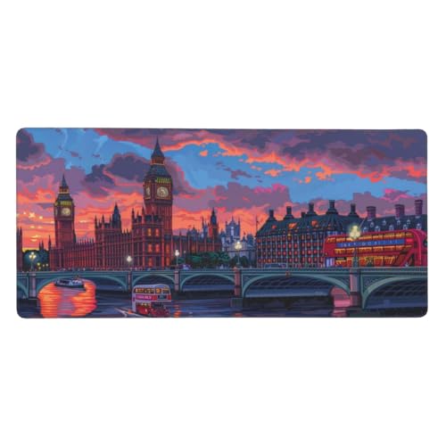 Alfombrilla ratón y teclado impermeable de 60 x 30 cm con base antideslizante G69