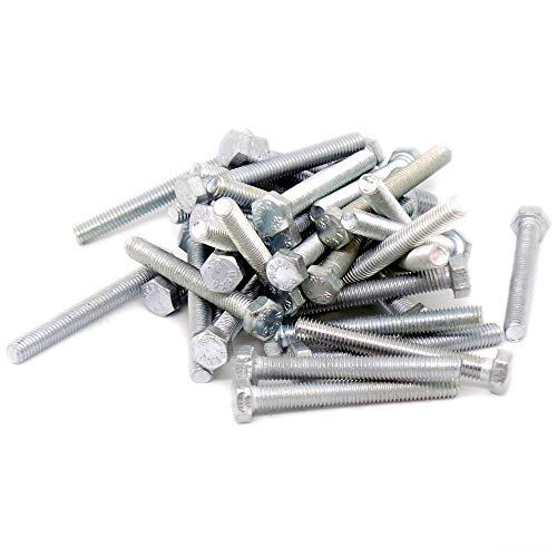 Lot de 40 boulons hexagonaux M5 (5 mm x 40 mm) entièrement filetés - Acier Cover