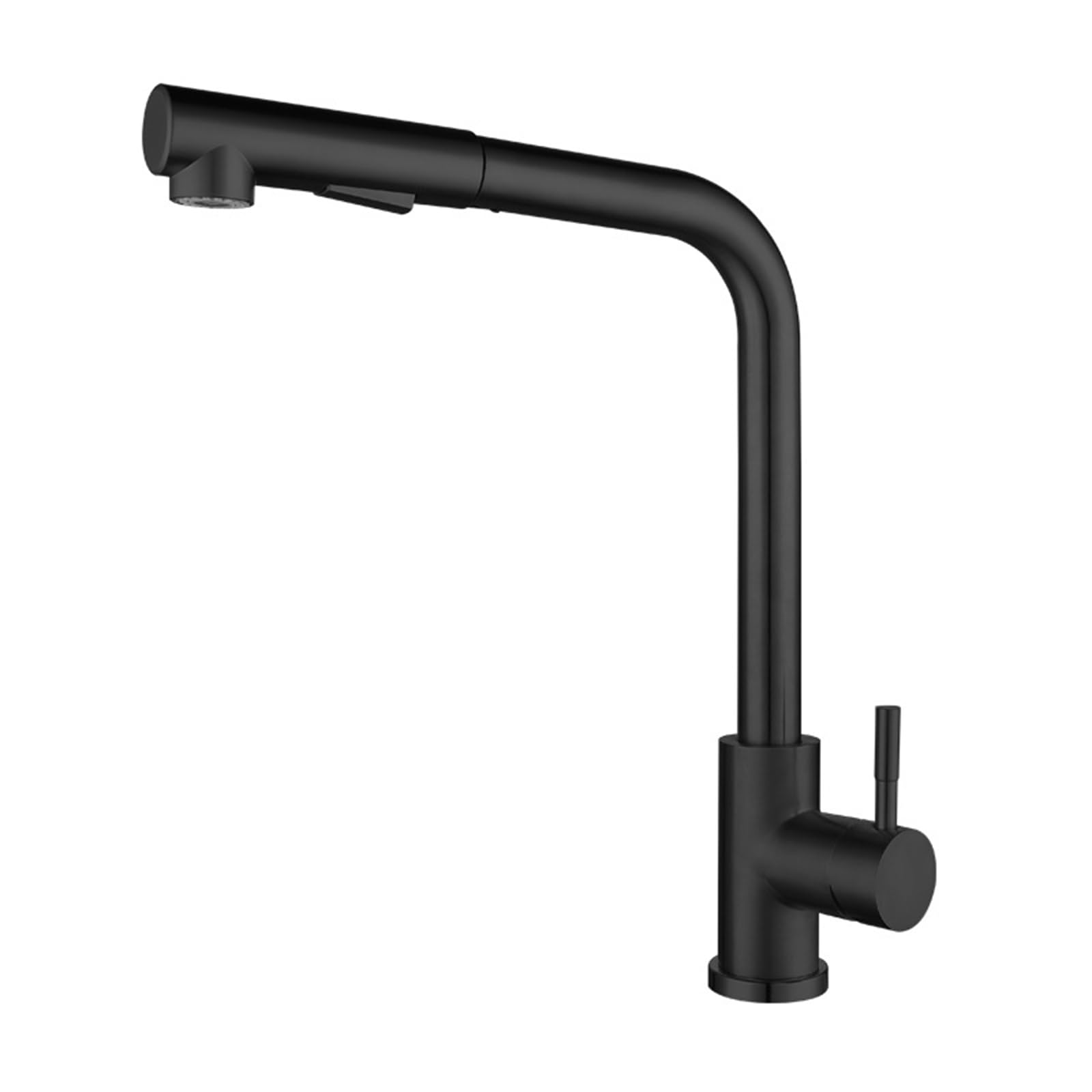 Robinets de cuisine avec douchette mitigeur noir évier monotrou inox
