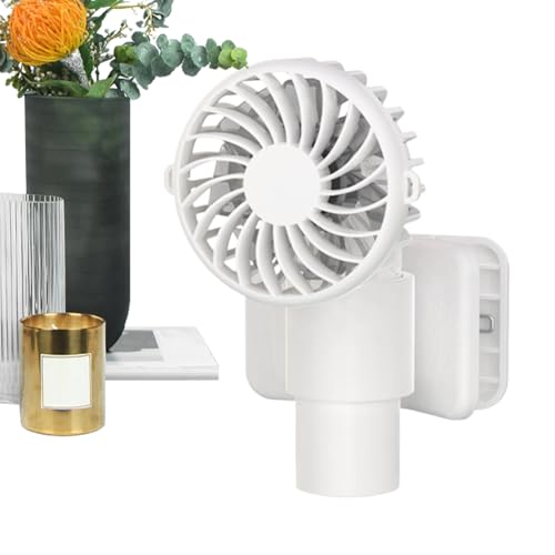 Genérico Ventilador Eléctrico De Mano,Ventilador Recargable Con Sujeción Para Paraguas De Mano - USB Recargable 3 Velocidades Ajustables para Escritorio, Tienda de Campaña y Cochecito