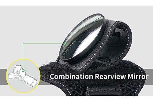 Aukmont Bike Mirror, Portable And Adjustable Bicycle Wrist Band Rear View Mirrors Bicycle Cycling Wrist Safety Rear View Mirror For Kids Men And Women Xmas Gift #TOP6