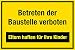 Produktbild Baustellenschild - Betreten der Baustelle verboten - Eltern haften für ihre Kinder - Folie Selbstklebend - 20 x 30 cm