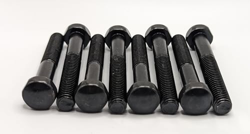 Extended Pinball Leg Bolt Set, 2 3/4 inch, Acorn Head, Black (Set of 8 Bolts)