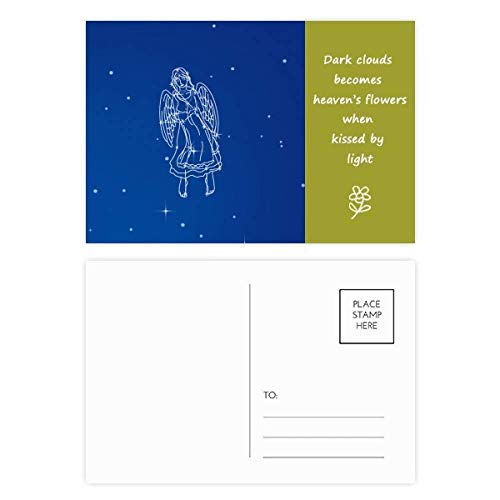 Cartes postales Vierge Constellation rigides pour envoyer un message de remerciement net