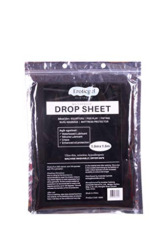 Schwarzes wasserdichtes Massage-Bettlaken, 150 cm x 150 cm, wasserdichter Matratzenschutz, schwarzes Laken, sturzsichere Silikon-Bettlakenauflage, wasserdichter Matratzenbezug Cover