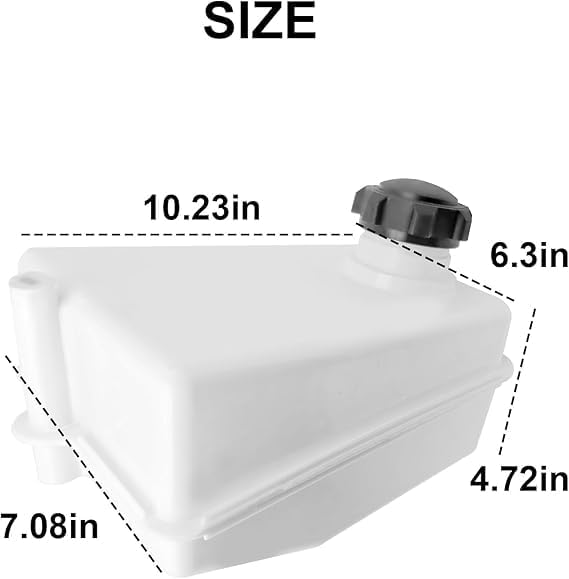 Lawn Mower Fuel Tank and Fuel Cap Replaces Part Number 7601045MA for B&S Husqvarna compatible with Craftsman 536.270320/536270270/ 536270280 Lawn Tractor, Replaces 7601045