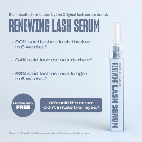 BABE ORIGINAL Renewing Lash Serum – Peptide-Infused Eyelash Serum for Fuller, Longer-Looking Natural Lashes, Lash Enhancing Treatment with Nourishing Botanicals, Cruelty-Free Gentle Formula - Thumbnail 3