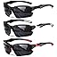3pack-black+black White Frame+black Red Frame
