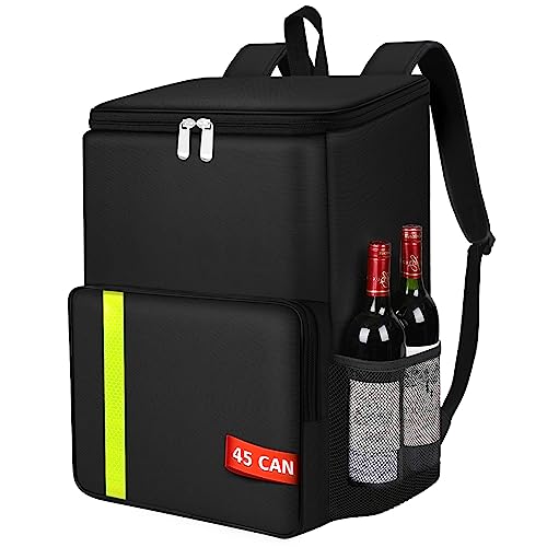 45 Cans 30L Backpack Cooler Bag Insulated Leak Proof, Large Capacity Waterproof Cooler Backpack Bag For Men Women To Work Lunch Camping Picnics Beach Hiking Travel Cooler Bag, Cold For Up To 16 Hours #TOP13