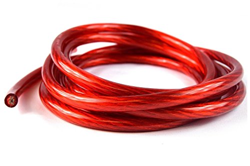 Audiopipe 20' FT 4 GA RED Wire Cable Power Ground Primary AMP Audio
