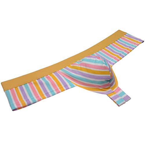 OROCOJUCO Men's Brazilain Bikini Boxers Thong Underwear Guys Hipster Swim Tangas 1/3 Back Coverage Trunks2